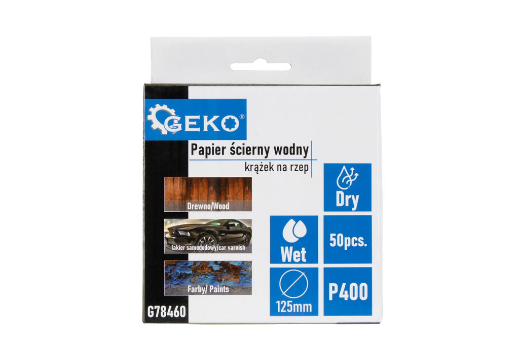 Veekindel liivapaberketas 125 mm P400 – 50 tk pakend – pilt 2