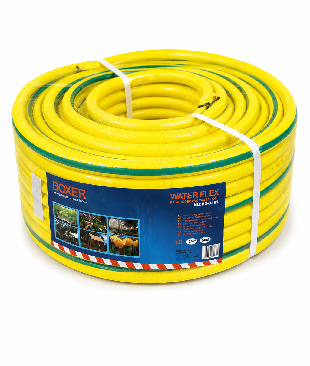 BOXER WATER FLEX tugevdatud PVC aiavoolik 3/4" × 50 m BX-3461 – pilt 1