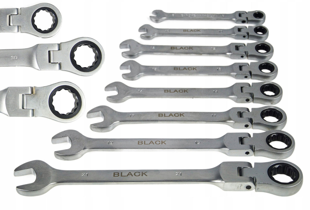 BLACK 13-osaline kokkupandavate kärikombivõtmete komplekt 8–32 mm 16203 – pilt 3