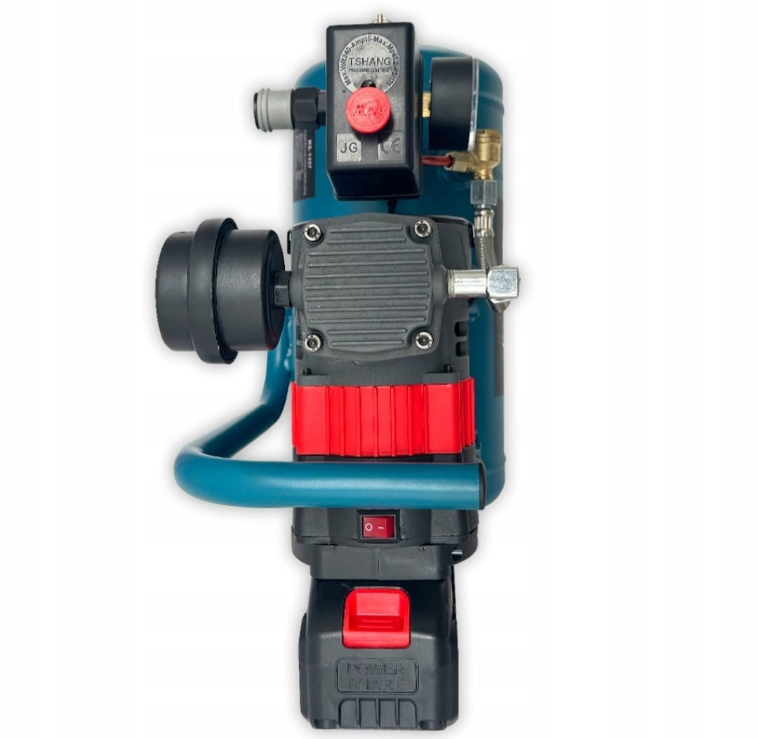 RANGERZ juhtmeta õlivaba õhukompressor 6L | harjadeta mootor | 8 Bar | 2 × 48V 5.0Ah akut – pilt 8