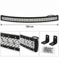 1200 W LED-lisavalgusriba sõidukile, 130 cm, kumer, alumiiniumkorpus Y1724 – pilt 1