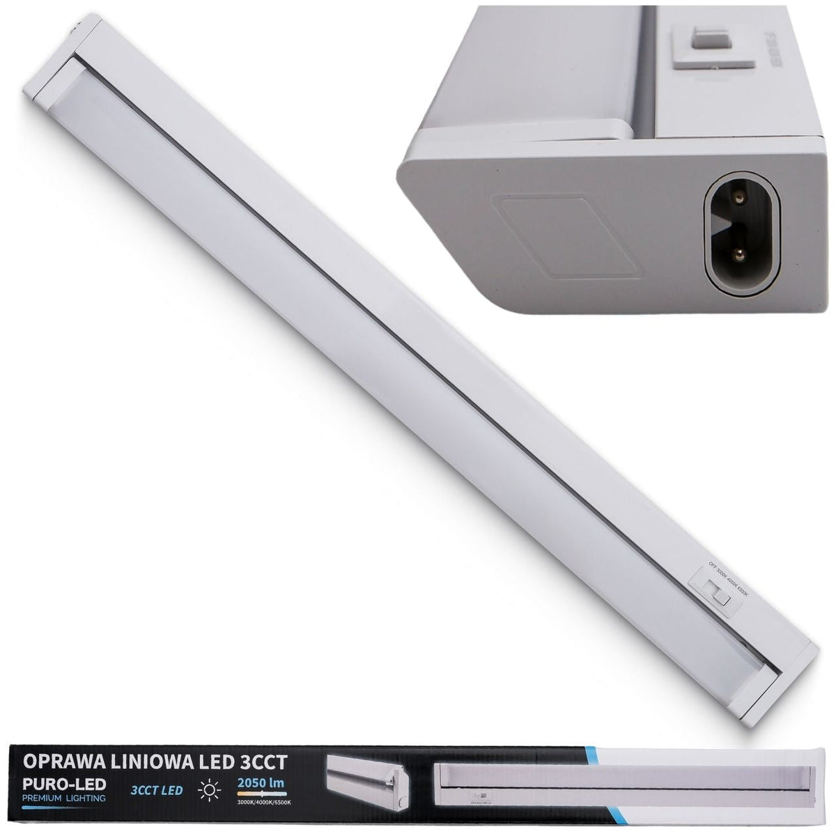 PURO-LED 55 cm pööratav kapialune LED-valgusti 20 W, 3 CCT GA1032 – pilt 2
