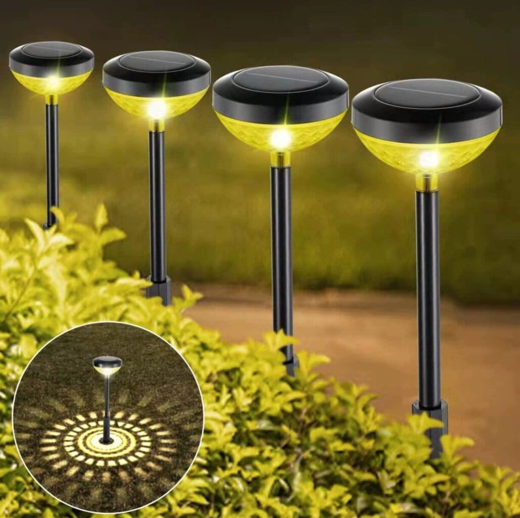4 tk päikeseenergial töötavaid LED-aiarajavalgusteid 4078 – pilt 1
