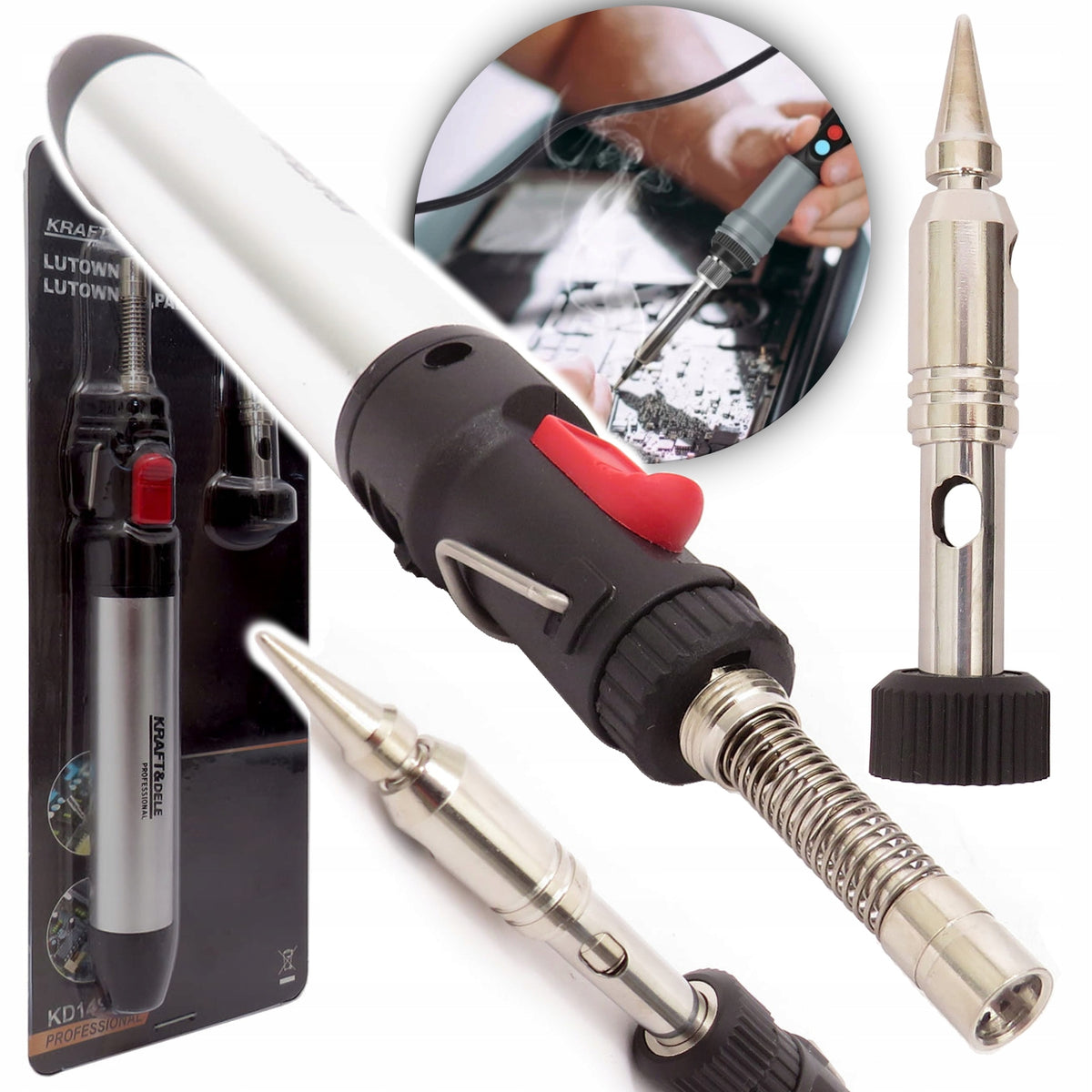 KRAFT&DELE 3in1 gaasi-jootekolb 25–80W 15ML KD1499