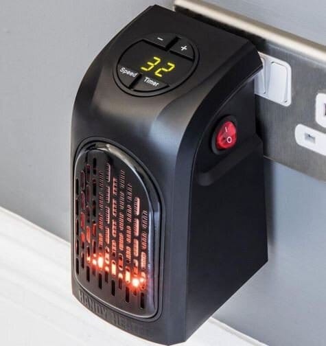 Mini pistikupessa ühendatav elektriline soojapuhur digitaalse temperatuurinäidiku ja puldiga 1977 – pilt 4