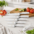 Kitchen Queens 6-osaline keraamilise kattega kööginoakomplekt koorijaga, valge KQ-5602 – pilt 1