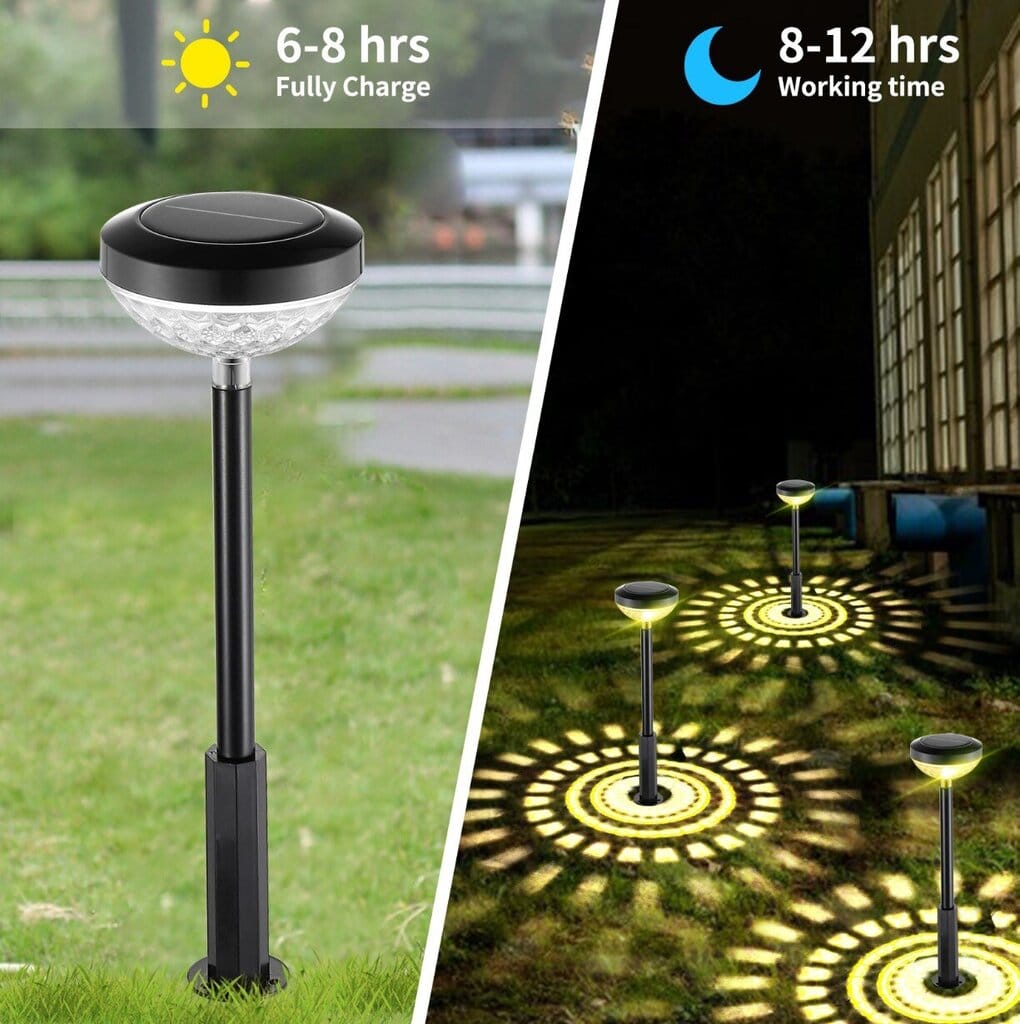 4 tk päikeseenergial töötavaid LED-aiarajavalgusteid 4078 – pilt 5