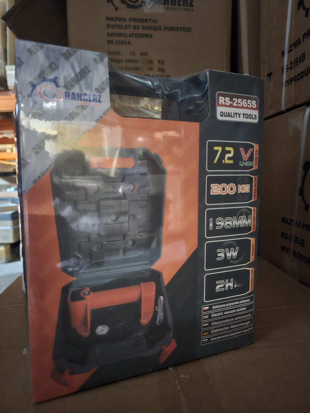 RANGERZ juhtmeta elektriline vaakumtõstuk 200 kg 7,2 V 198 mm RS-2565S – pilt 5