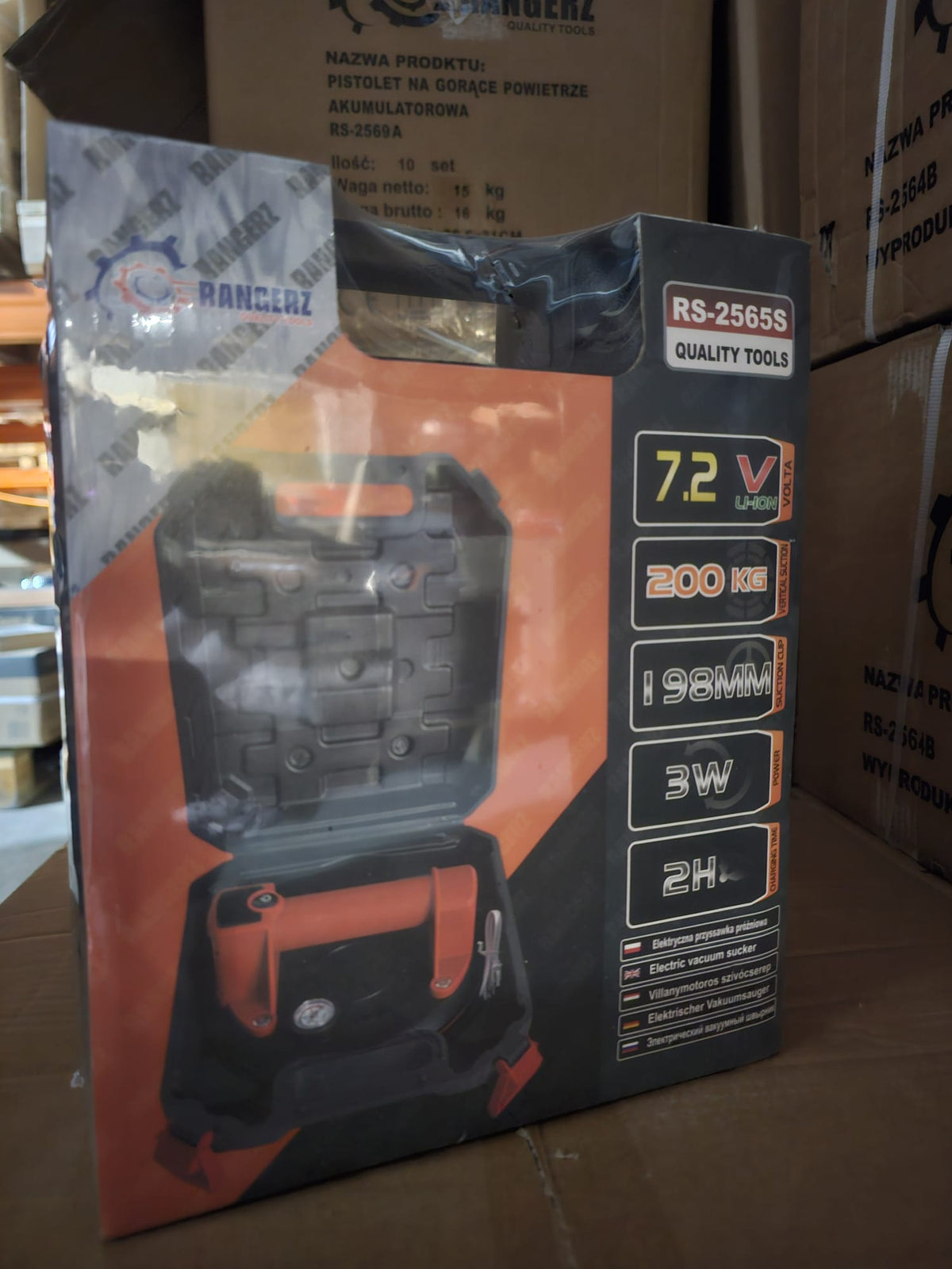 RANGERZ juhtmeta elektriline vaakumtõstuk 200 kg 7,2 V 198 mm RS-2565S – pilt 5