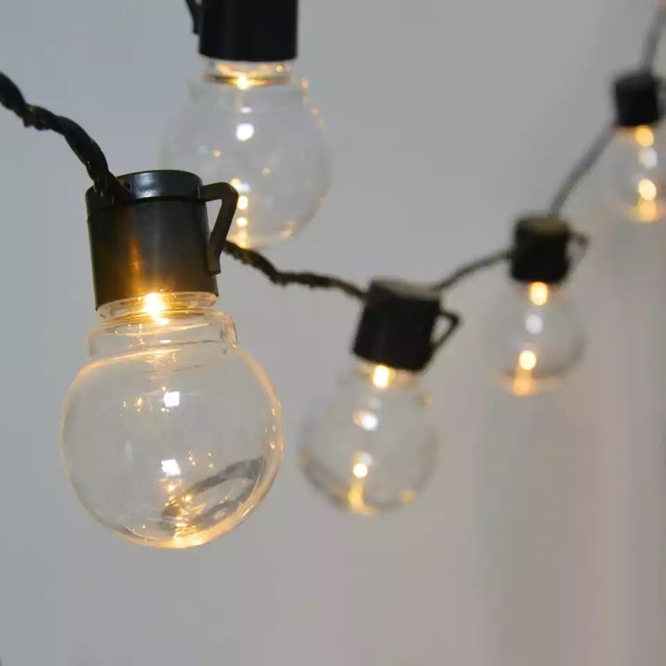 Päikeseenergial töötav 20 LED-iga kerakujuline soojavalge välisvalgustuskett päikesepaneeliga JMD-1077 – pilt 8