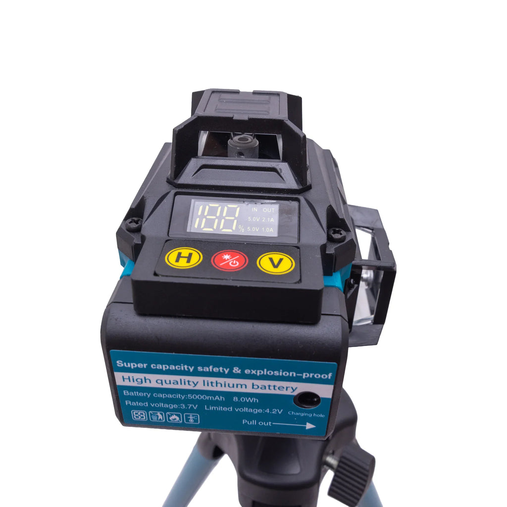 Isetasanduv roheline laserlood statiiviga ja tarvikute komplektiga Z4071 – pilt 6
