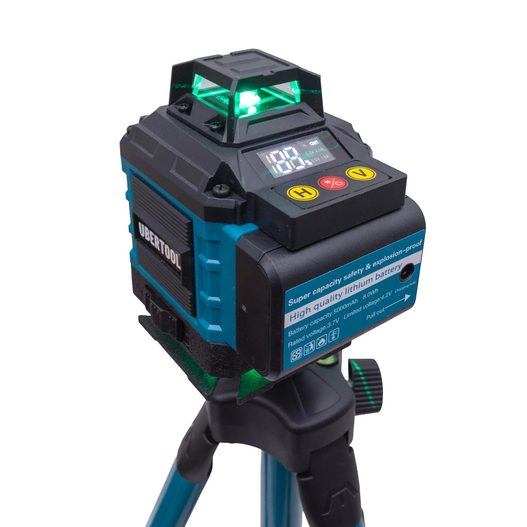 Isetasanduv roheline laserlood statiiviga ja tarvikute komplektiga Z4071 – pilt 7