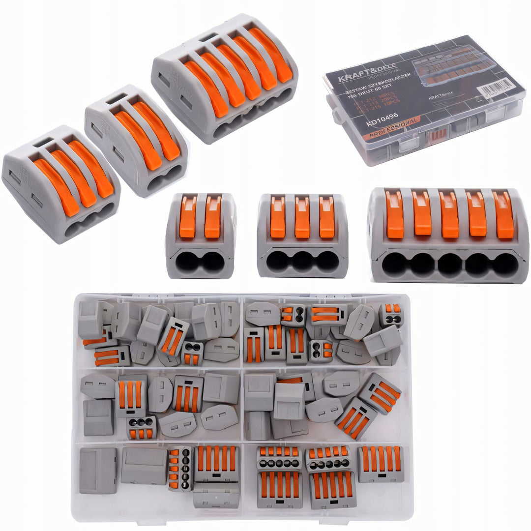 KRAFT&DELE 60-osaline elektriliste kiirühenduste komplekt KD10496
