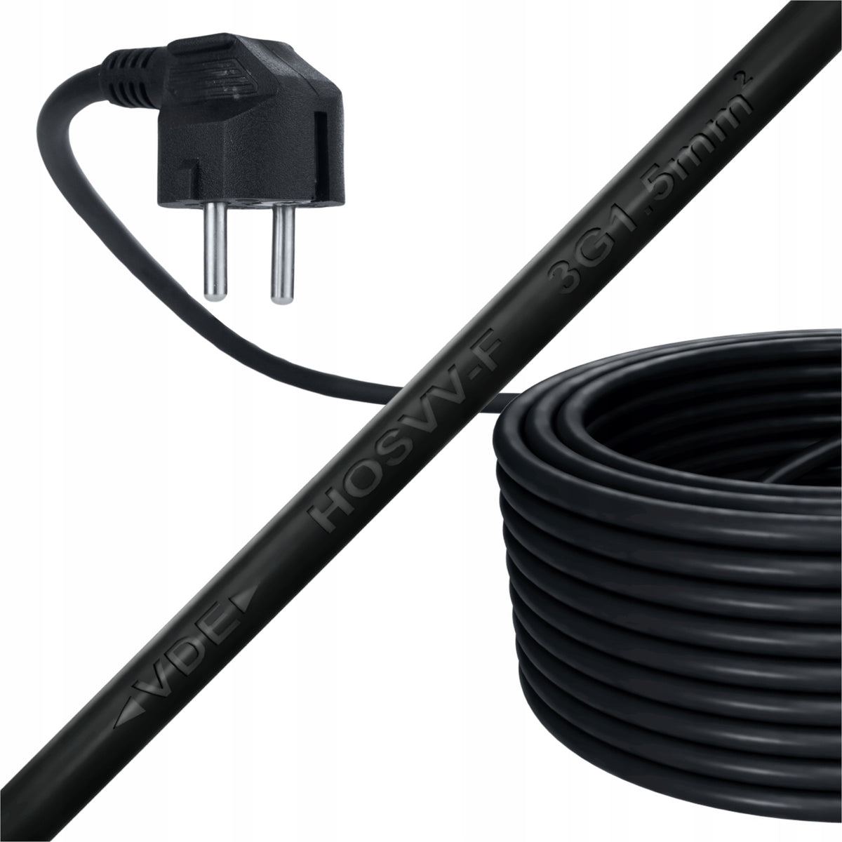 BLACK elektriline pikendusjuhe 20 m 3 × 1,5 mm² IP20 59012 – pilt 5