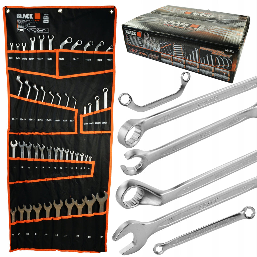 BLACKTOOLS 47-osaline mutrivõtmekomplekt 6–32 mm ja Torx-võtmetega 16010 – pilt 2