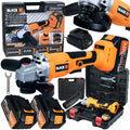 21 V akuga nurklihvija 125 mm kettaga ja kahe 4 Ah akuga 42559 – pilt 1