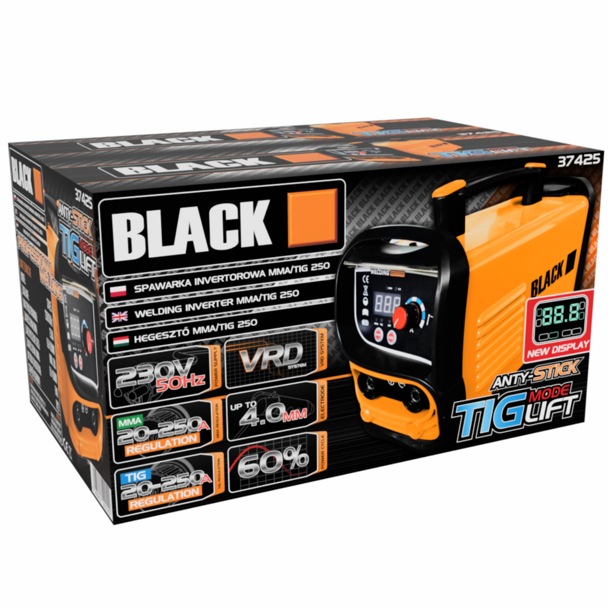 BLACKTOOLS IGBT-inverterkeevitus MMA/TIG 250 A 37425 – pilt 9