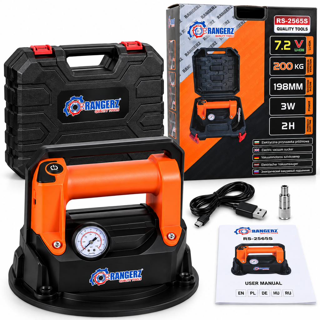 RANGERZ juhtmeta elektriline vaakumtõstuk 200 kg 7,2 V 198 mm RS-2565S – pilt 2
