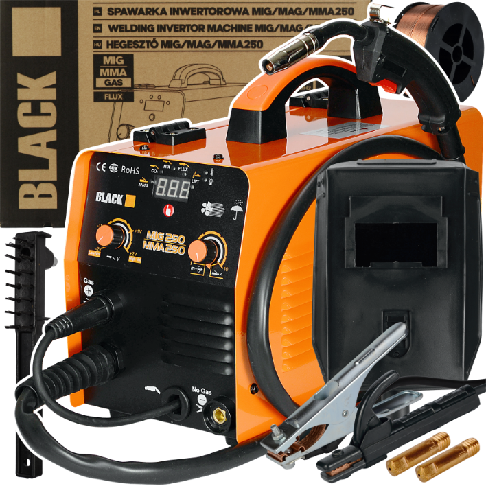 Blacktools MIG/MAG/FLUX/MMA keevitusseade 250 A 37415 – pilt 1