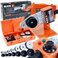 Blacktools PP- ja PVC-torude muhvkeevitusaparaat 7 kuumutusotsikuga 16–63 mm 38402 – pilt 1