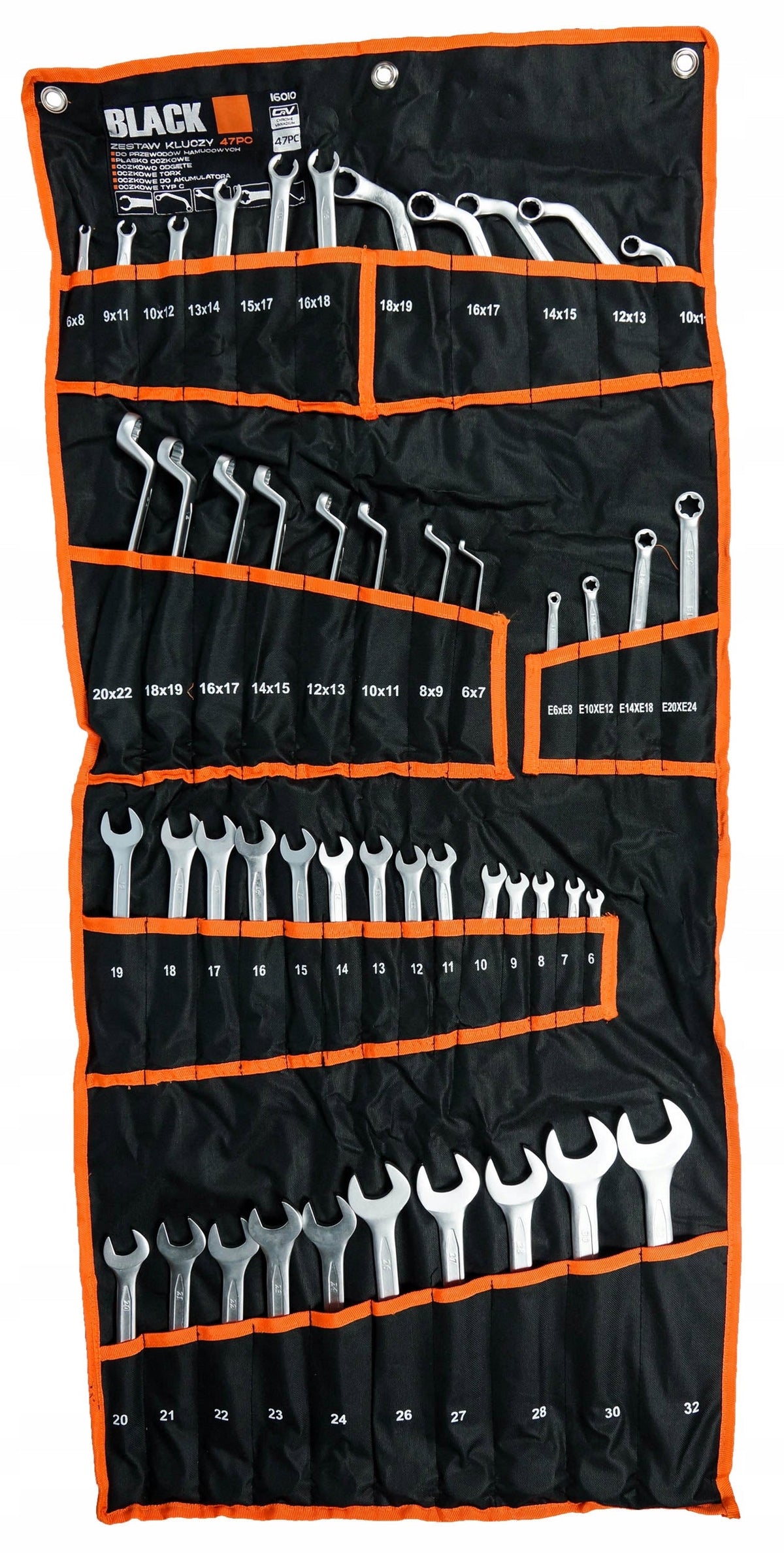 BLACKTOOLS 47-osaline mutrivõtmekomplekt 6–32 mm ja Torx-võtmetega 16010 – pilt 9