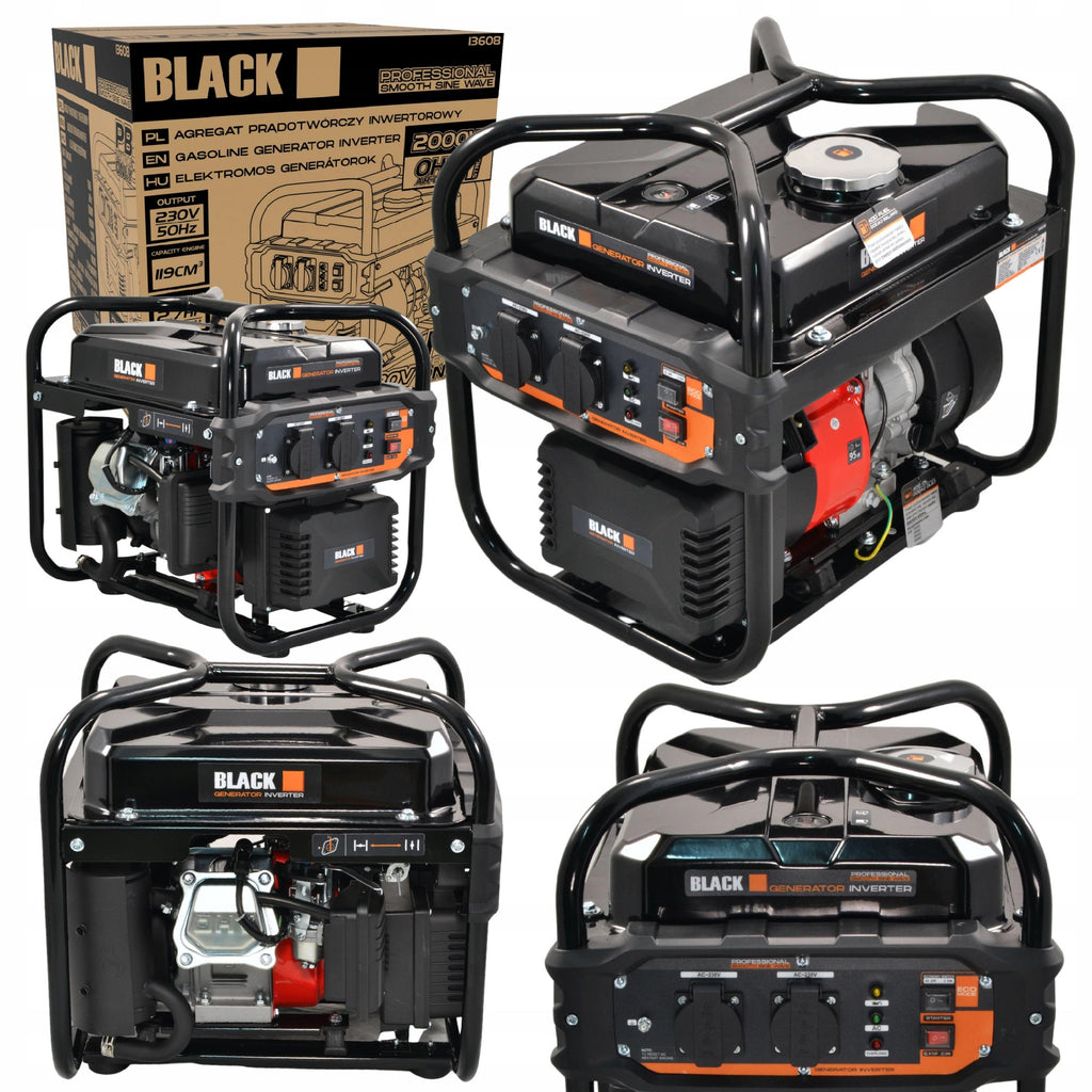 BLACKTOOLS invertergeneraator 230 V 2000 W 13608 – pilt 1
