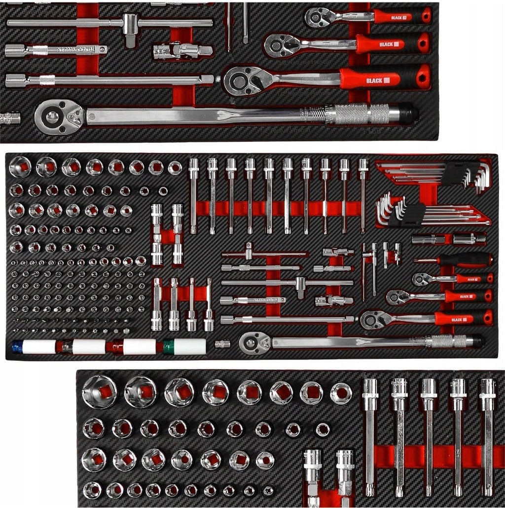 BLACK 542-osaline professionaalne tööriistakäru 10504 – pilt 7