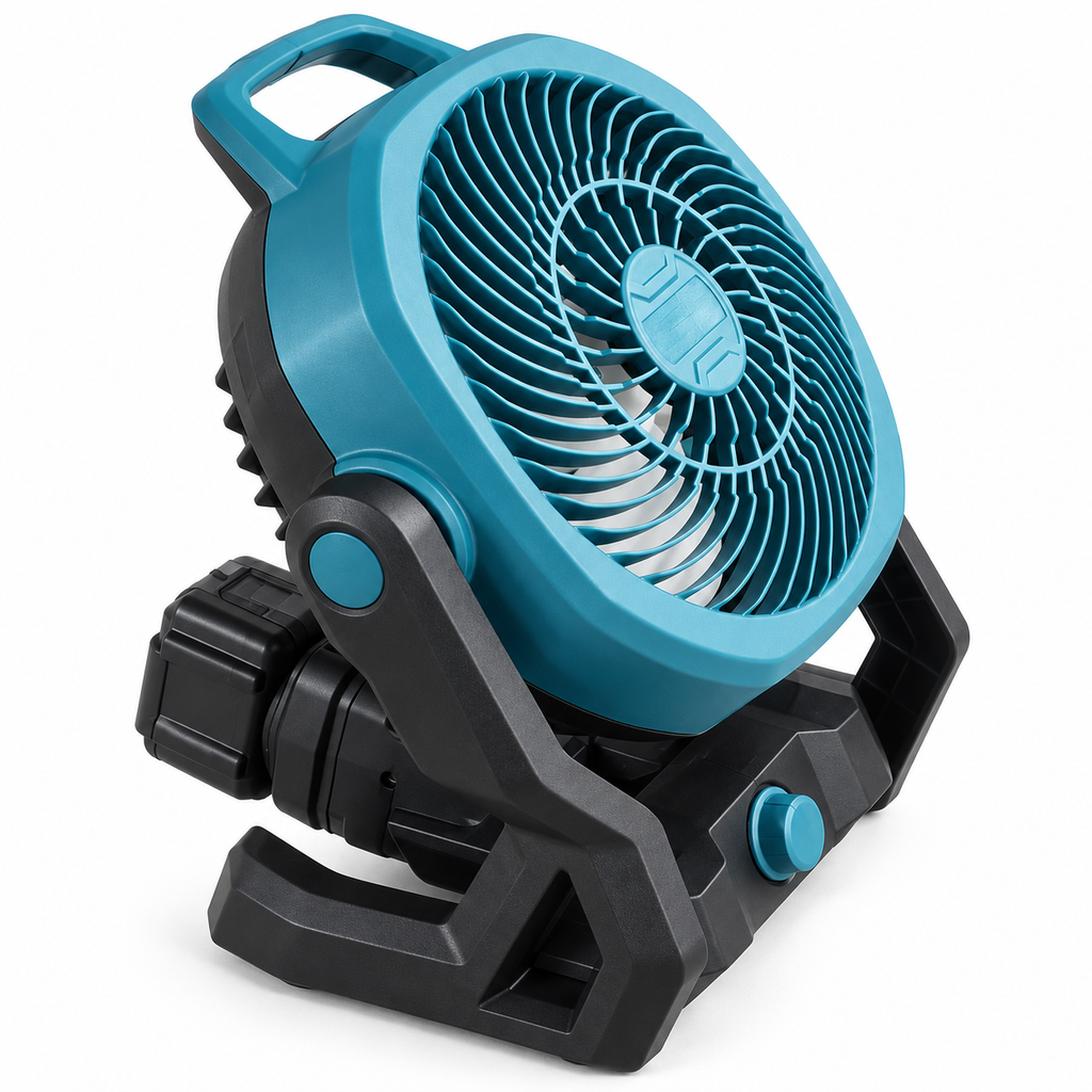 Juhtmevaba kaasaskantav ventilaator kahe aku ja laadijaga CBF06 – pilt 3