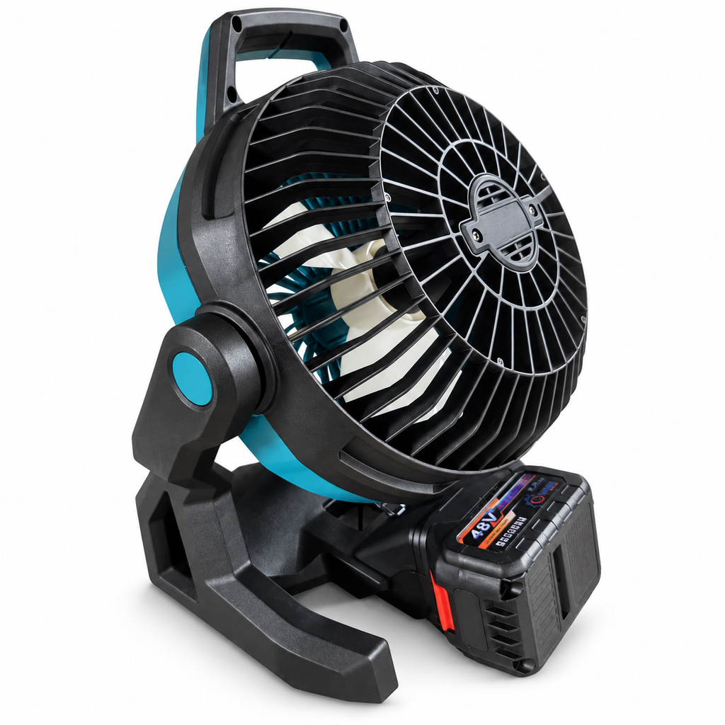Juhtmevaba kaasaskantav ventilaator kahe aku ja laadijaga CBF06 – pilt 4
