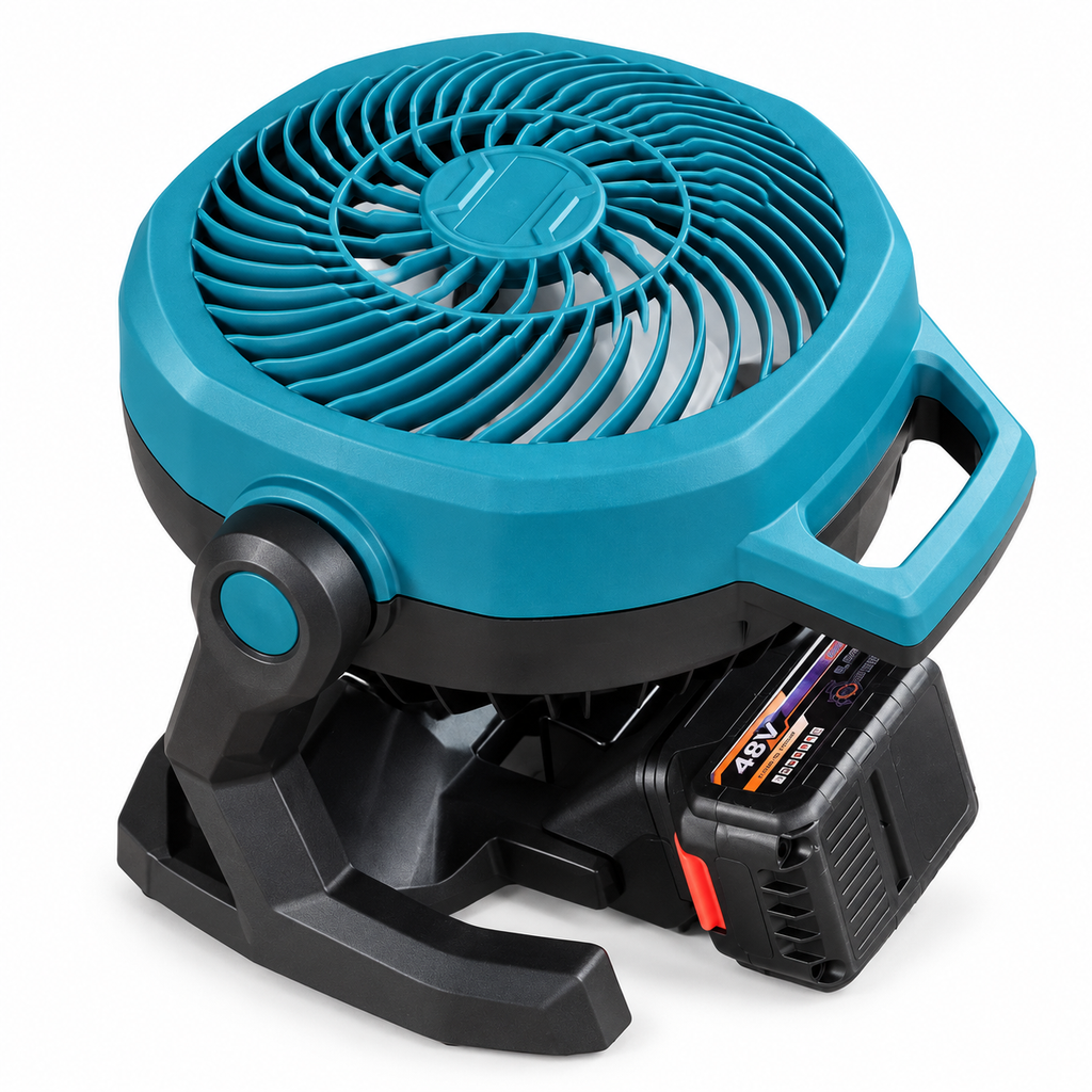 Juhtmevaba kaasaskantav ventilaator kahe aku ja laadijaga CBF06 – pilt 5