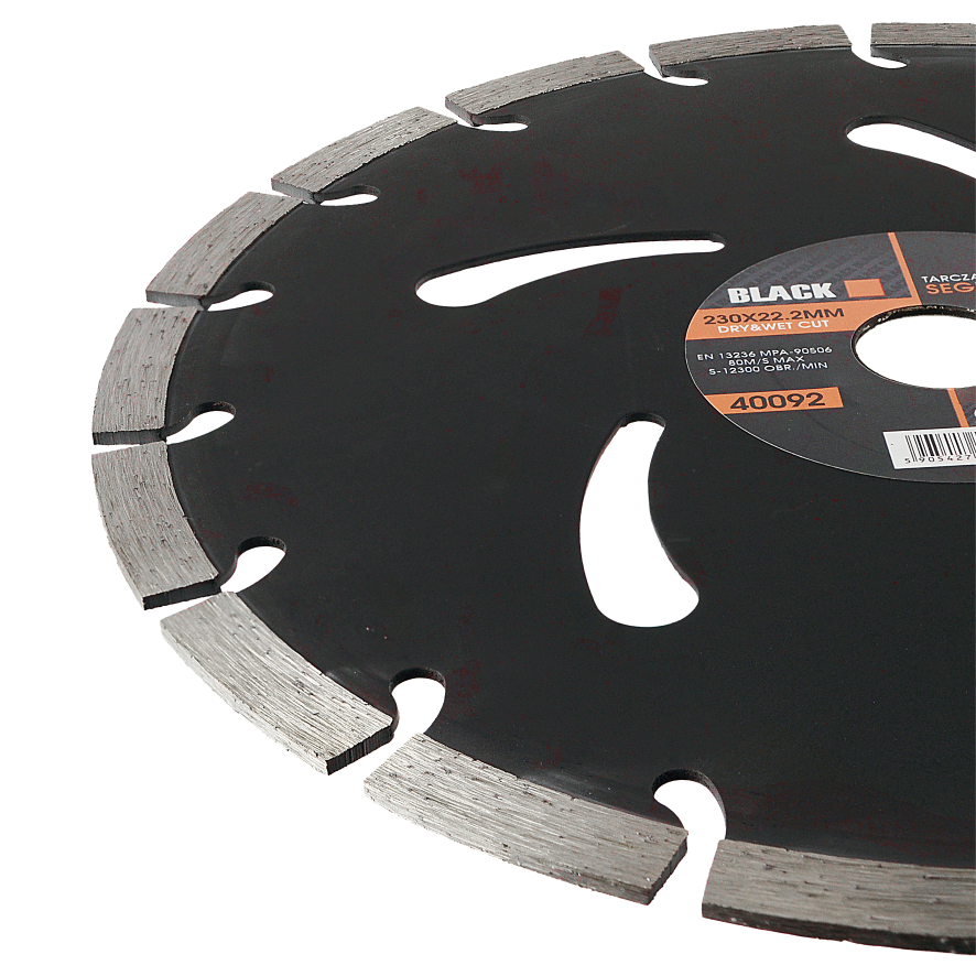 BLACKTOOLS segmenteeritud teemantlõikeketas betoonile 230 × 22,23 mm 40092 – pilt 4