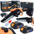BLACKTOOLS juhtmeta kettsaag 150 mm 21 V 2 Ah kahe aku ja käsitsi ketimäärimisega 53739 – pilt 1