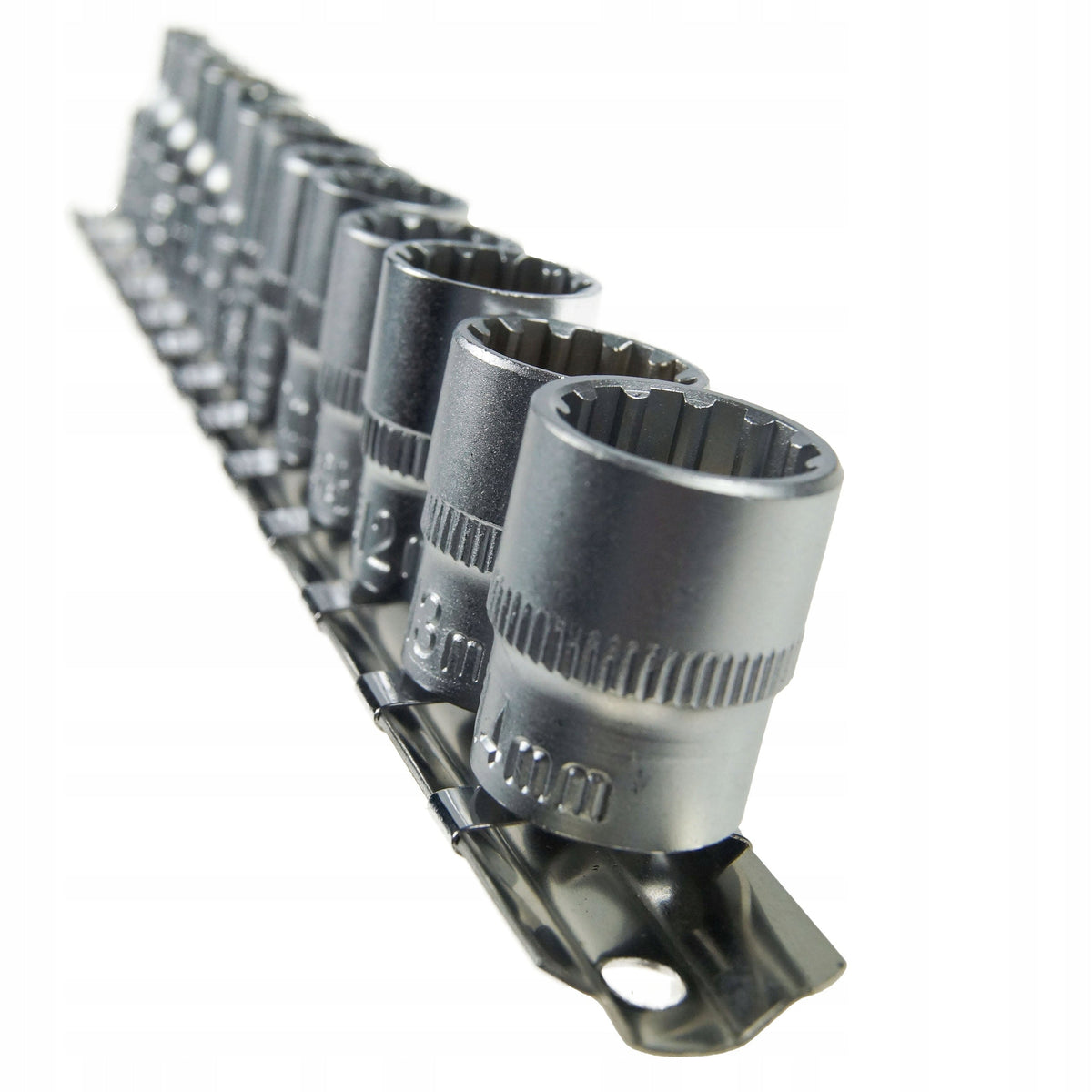 13-osaline 1/4″ splainpadrunite komplekt siiniga, 12-kant Cr-V 30334 – pilt 4