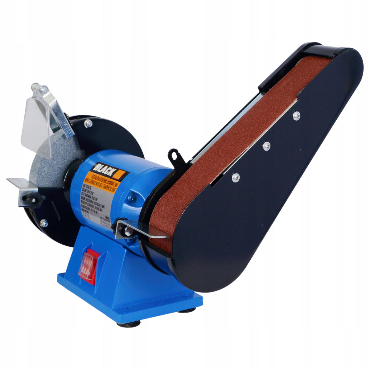 BLACKTOOLS lauapealne ketas-lintlihvija, 150 mm / 50 × 686 mm, 250 W, pehme käivitus 46505 – pilt 3