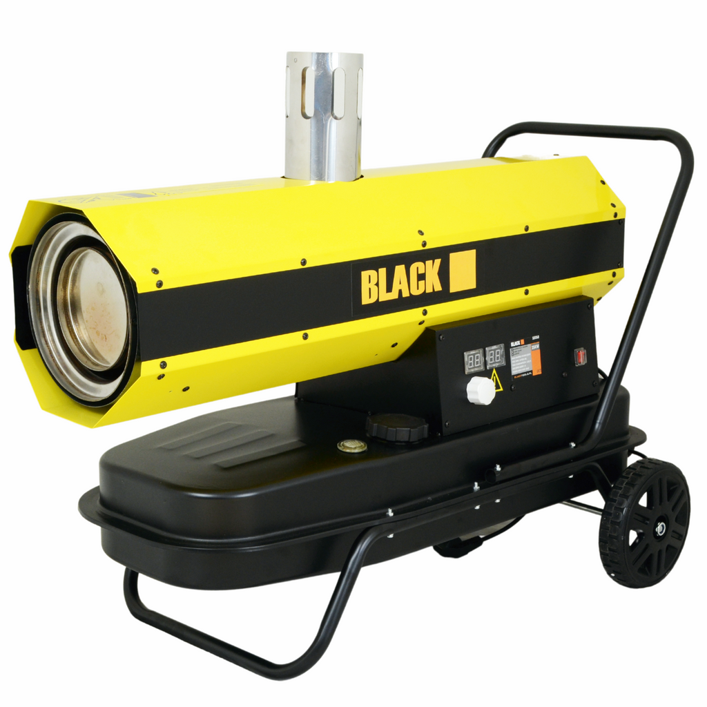 Black Tools 25 kW õlikütteseade korstna ja LCD-termostaadiga 55058 – pilt 2