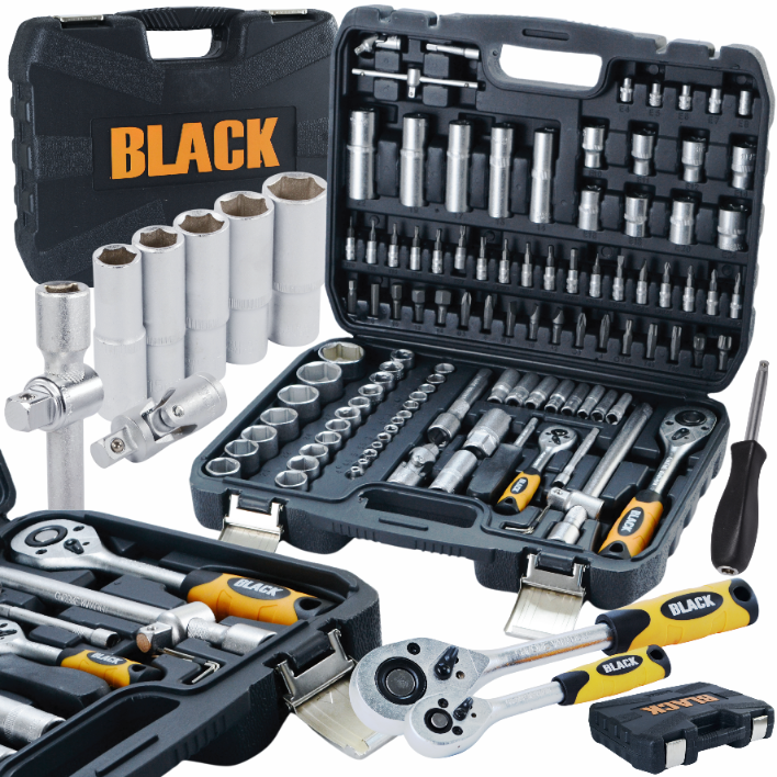 BLACK 108-osaline padrunvõtmete komplekt 10412 – pilt 1