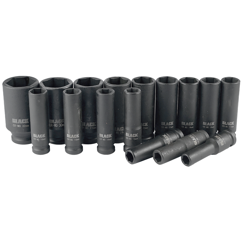 1/2" kuuskant-löökpadrunite komplekt 10–32 mm 13302 – pilt 4