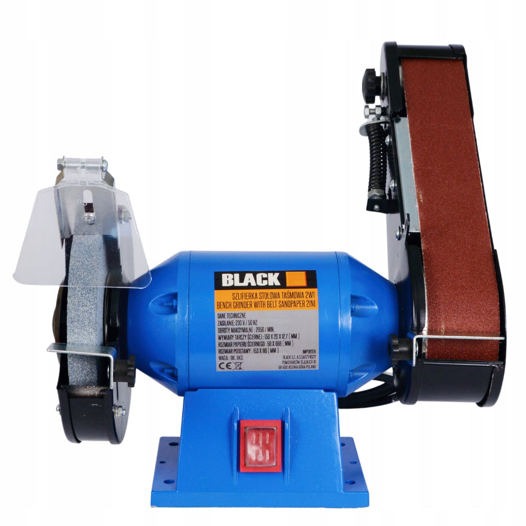 BLACKTOOLS lauapealne ketas-lintlihvija, 150 mm / 50 × 686 mm, 250 W, pehme käivitus 46505 – pilt 6