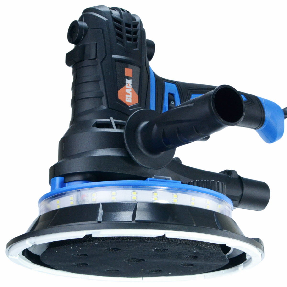 Must LED-valgustusega krohvi- ja kipsplaadipindade lihvmasin 42606 – pilt 2