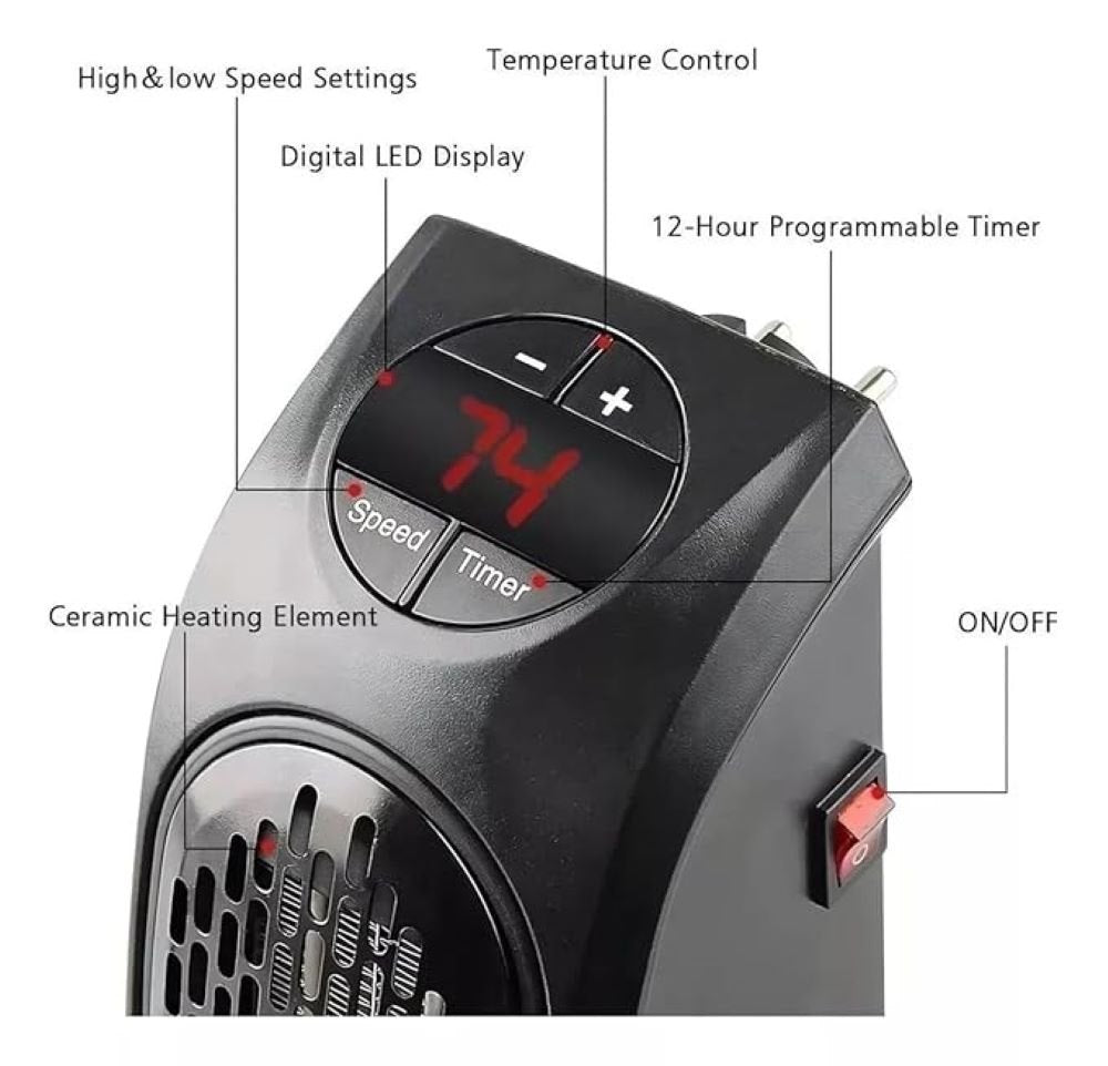 Eco Heater pistiksoojendi 450 W termostaadiga ECOHEATER – pilt 4
