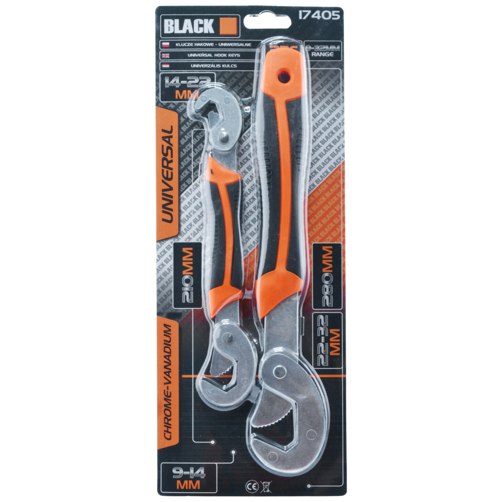 BLACK universaalsete konksvõtmete komplekt 9–32 mm, 2 tk 17405 – pilt 5