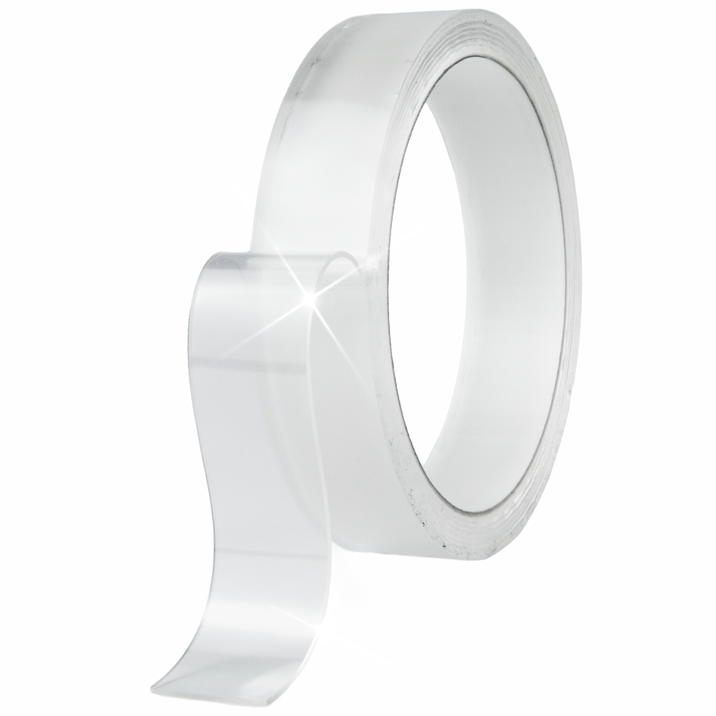 Kahepoolne nano-teip 20 mm × 2 m, veekindel ja läbipaistev 15201 – pilt 2
