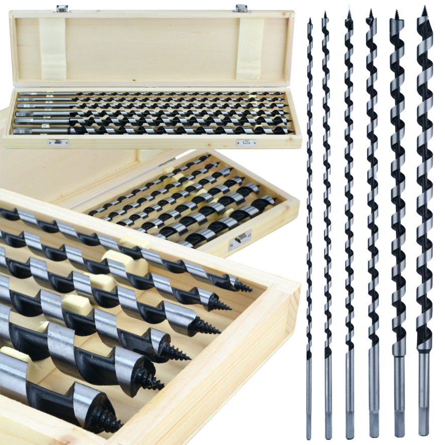 Black puidupuuride komplekt 6–18 mm, 6 tk, pikkus 460 mm 33400 – pilt 1