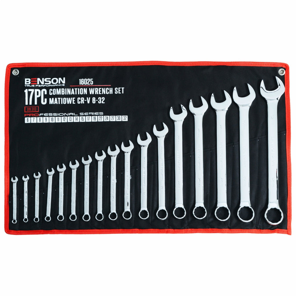 Benson by Black 17-osaline leht-silmusvõtmete komplekt 6–32 mm 16025 – pilt 3