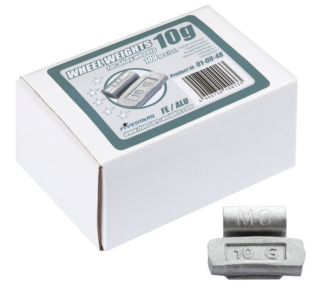 FiveStars klambriga tasakaalustusraskused valuvelgedele, 10 g, 100 tk 01-00-48 – pilt 1