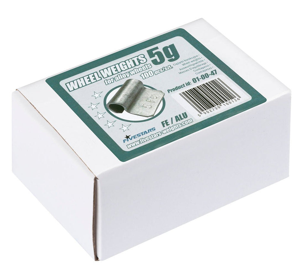 FiveStars klambriga rattatasakaalustusraskused valuvelgedele, 5 g, 100 tk 01-00-47 – pilt 6