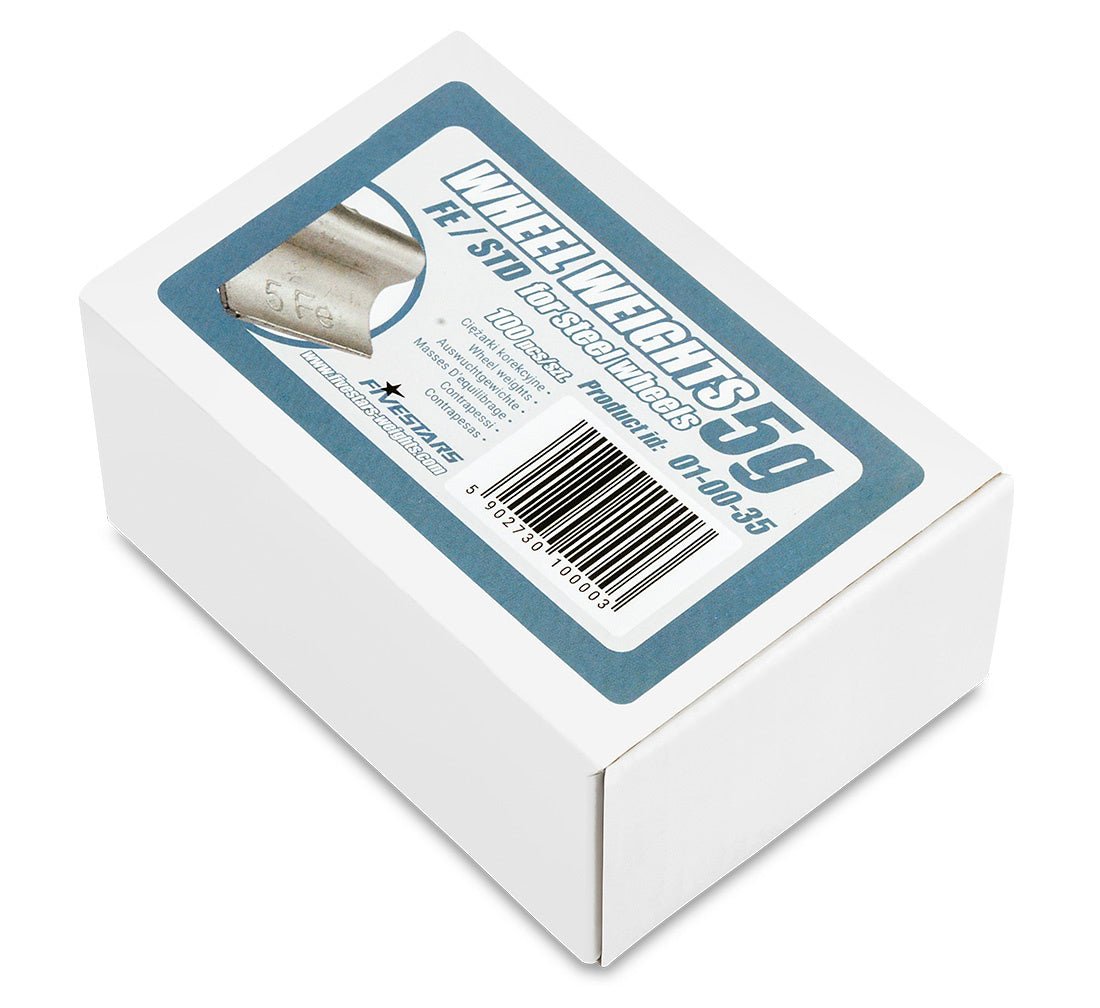 FiveStars klambriga terasvelje tasakaalustusraskused 5 g, 100 tk 01-00-35 – pilt 5
