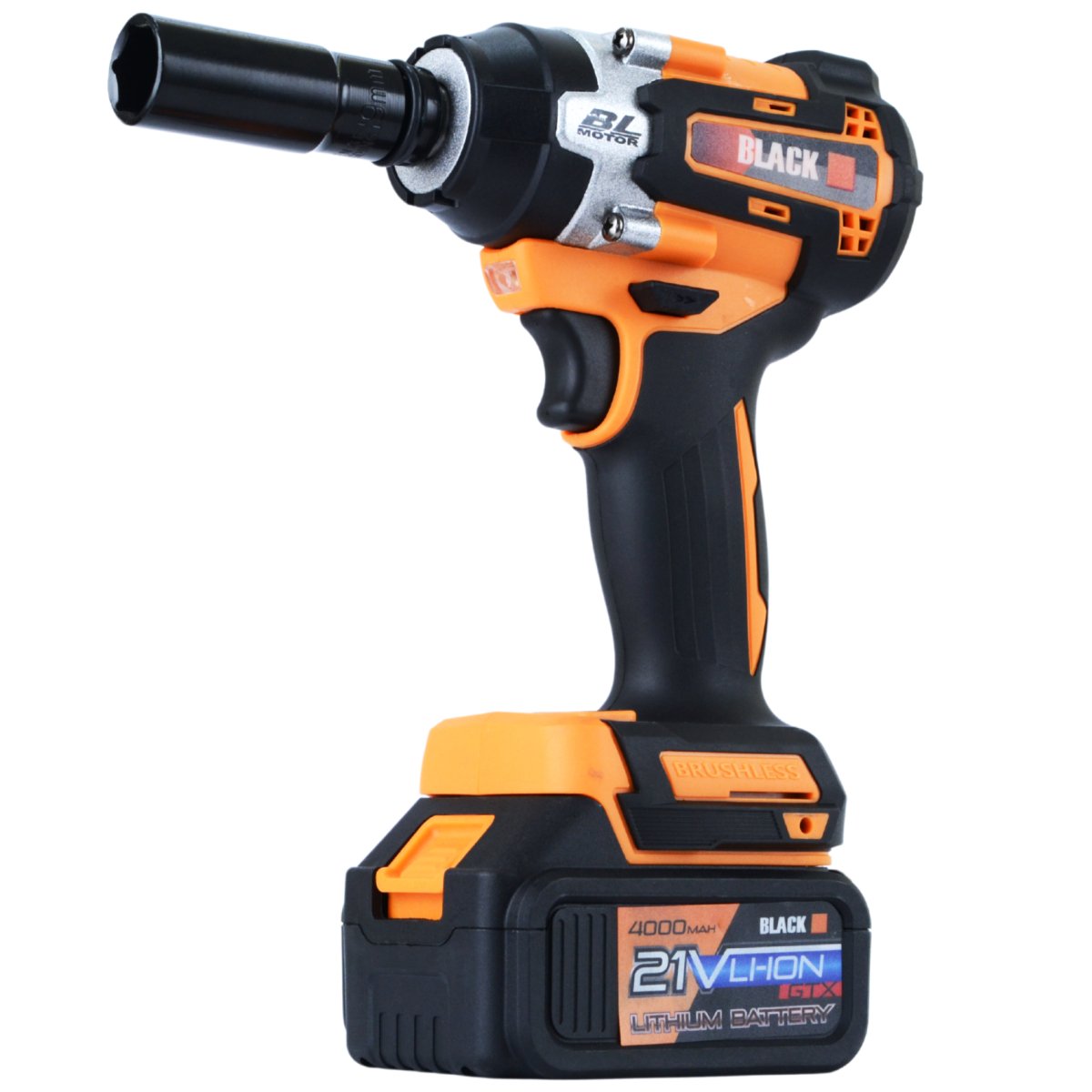BLACK 21 V akulöökmutrikeeraja 500 Nm 2 × 4 Ah akuga 12031 – pilt 2