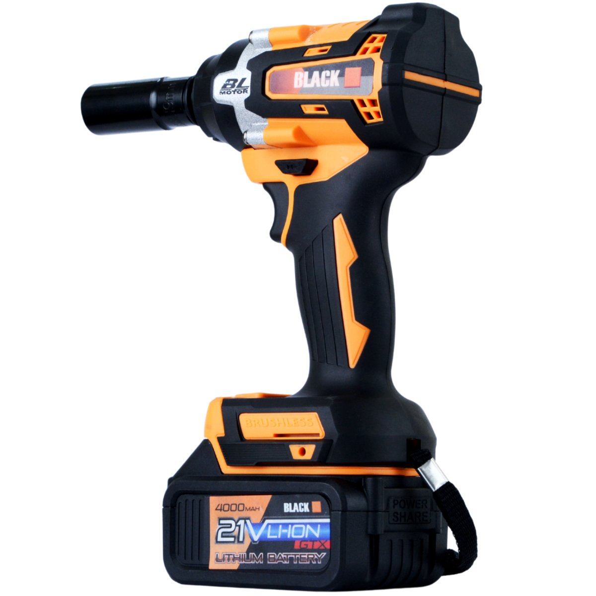 BLACK 21 V akulöökmutrikeeraja 500 Nm 2 × 4 Ah akuga 12031 – pilt 5
