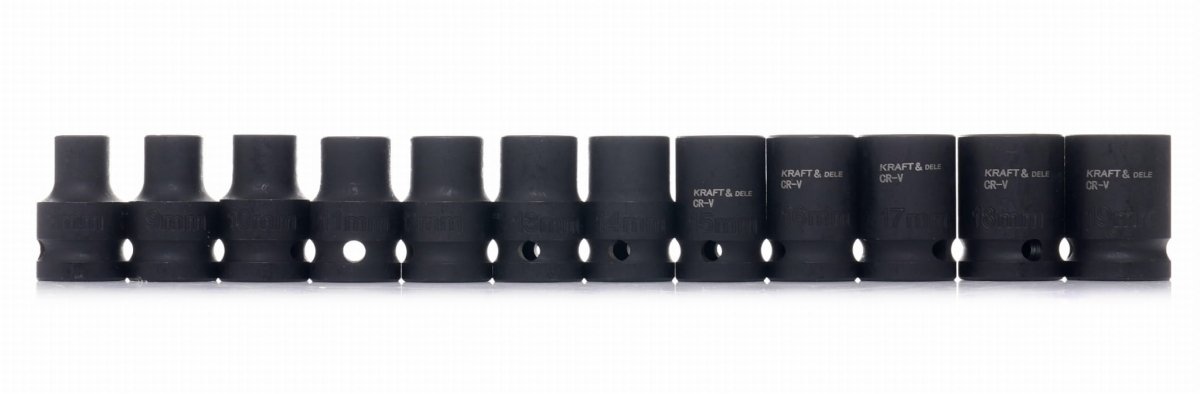 KRAFT&DELE 1/2" löökpadrunite komplekt, 35-osaline, Cr-Mo teras KD11756 – pilt 7